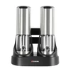 Set of 2 electric salt and peppercorn grinders, with charging base - Z