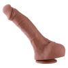 HiSmith HSA88 Ultra Realistic Dual-Density Silicone Dildo KlicLok 30cm Brown