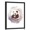 Plakat zasanjana panda - 40x60 silver