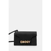 Usnjena torbica Dkny črna barva, R435OG58