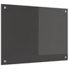 Kuhinjski zid Tamno siva 70 x 50 cm Staklo otporno na udarce