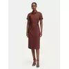 Patrizia Pepe Srajčna obleka 2A3067/A9B9-B887 Temno rjava Regular Fit