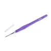 Kvačka s silikonskim ročajem, zlata konica, velikost 2,5 mm. 0,5; 0,6; 0,8; 1; 1,25 - (0,8 mm) vijolična