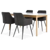 MARSTRAND D200/280 sto bela + 4 PURHUS stolice siva