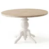 Hanah Home Trpezarijski sto Albero06 120x120x75cm Belo-Hrast