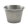 GENWARE skodelica za pomake iz nerjavečega jekla, stonewashed, 42 mm, premer: 60 mm