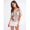 MixRay Bluza bež/kremna/rjava/rumena