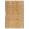 Vidaxl Pralni predpražnik krem 120x180 cm