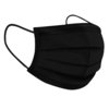 10x Odrasla zaščitna maska higienska - 3 slojna črna v zip vrečki