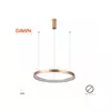 VESTA 365 visilica led 60W 3000K bruseno zlato (O 780 mm)