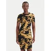 Versace Jeans Couture Obleka  rjava / rumena / kari / črna