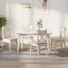 Jastučići za sjedenje 4 pcs Krema 40 x 40 x 3 cm tkanina