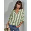 Busem Bluza zelena/bela