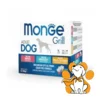 Monge Grill MultiBox, Beef, Codfish, Chicken&Turkey 12x100g, Sosići Za Pse