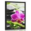 Plakat wellness tihožitje z vijolično orhidejo - 20x30 no frame