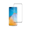 Zastitno staklo (zakrivljeno) (mini verzija) za Huawei P40 Pro/ P40 Pro+ crno
