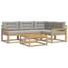 Set vanjskih sofa 5 pcs Bijela i svjetlosiva 79 x 79 x 37 cm