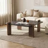 HANAH HOME Sto za dnevnu sobu Marais Lotus Venezia Walnut