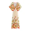 B by Ted Baker Obleka za na plažo svetlo rumena / travnato zelena / oranžna