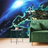 Fototapeta žareč moder planet - 343x231