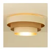 Stropna lampa WENTA 1xE27/60W/230V, prečnik 50 cm, bež/juta