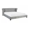 Postelja Berwyn 1621 (Siva) Zakonske, Siva, 180x200, Blago, Posteljno dno, 225x246x93cm