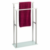 WENKO 23438100 - Stalak za peškire DEBAR 20x83 cm nerđajući čelik/satinski/bela