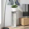 Stalak za biljke 2 pcs Betonsko Siva 25 x 25,5 x 60,5 cm