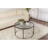 Hanah Home Sto za dnevnu sobu Aurum, 80x80x43cm, Crni