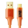 MCDODO CA-2093 KABL 6A, USB-A na TIP-C, DUŽINA 1.8m, ORANŽ, Transparent