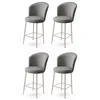 Hanah Home Set barskih stolica Alte, 4 komada, Sivi