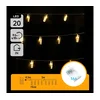 Aigostar - LED dekorativni lanac sa štipaljkama 20xLED/3xAA 3,3m topla bela