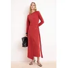 Trendyol Modest Ženska haljina Tctss26Eb00054, Crvena
