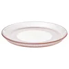 HAVSGÄDDA Desertni tanjir, dezen na pruge/roze, 21 cm