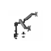 GEMBIRD MA-DA2P-01 Gembird Podesivi dupli stoni drzac za monitor, tilt,17-32 max.2x9kg (44281)
