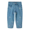 NAME IT Kavbojke NMFBella moder denim / kaki / svetlo zelena / roza