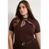 Trendyol Curve Ženska bluza Tbbss26Af00030, Braon