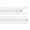 Zadrga Bone št. 5 deljiva 2 drsnika / dvosmerna 95 cm jakna - bela