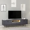 Hanah Home TV Komoda Naturel, 180x48x35 cm, Antracit