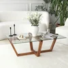 Hanah Home Klub sto Amalfi, 105x35x65 cm, Boje hrasta