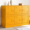 Komoda boja senfa 99 x 39 x 73 cm čelični