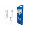 XWAVE Kabl USB Tip-C za IPHONE 2m 3A/ lightning aluminium/ bela