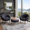 ATELIER DEL SOFA Fotelje i klub stočić Lida Wellsoft Anthracite