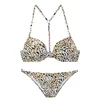 LASCANA Bikini svetlo bež/svetlo siva/črna/bela