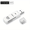 USB čitalec kartic 3.0 - bela