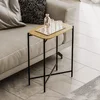 Hanah Home Klub sto 40x56x26cm Crno-Bež