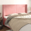 vidaXL vidaXL Vzglavje z ušesi roza 163x16x118/128 cm žamet, (20933312)