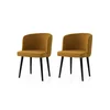Hanah Home Set trpezarijskih stolica Soft 4107 V2, 2 komada, Oker