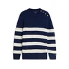 TOMMY HILFIGER Pulover  mornarska / bela