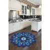 Conceptum Hypnose Tepih Hmnt960, Okrugli, 80x80 cm, Plavi